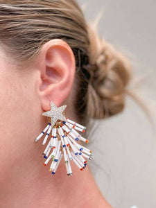 Holiday Fringe Dangle Earrings