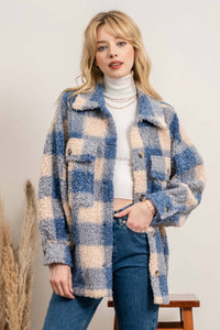 Gingham Sherpa Jacket