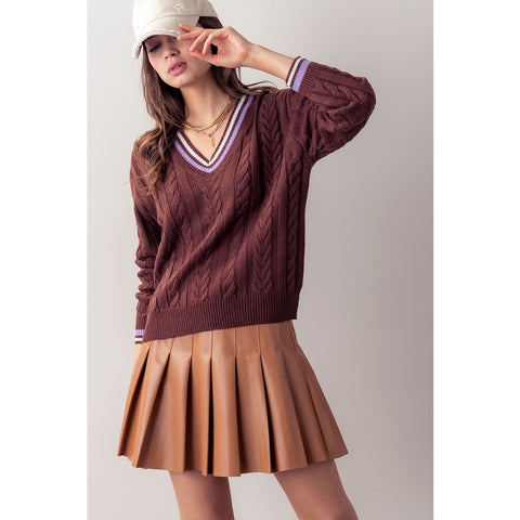 Pleated Mini Skirt