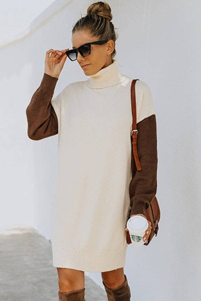 Turtleneck Sweater Dress